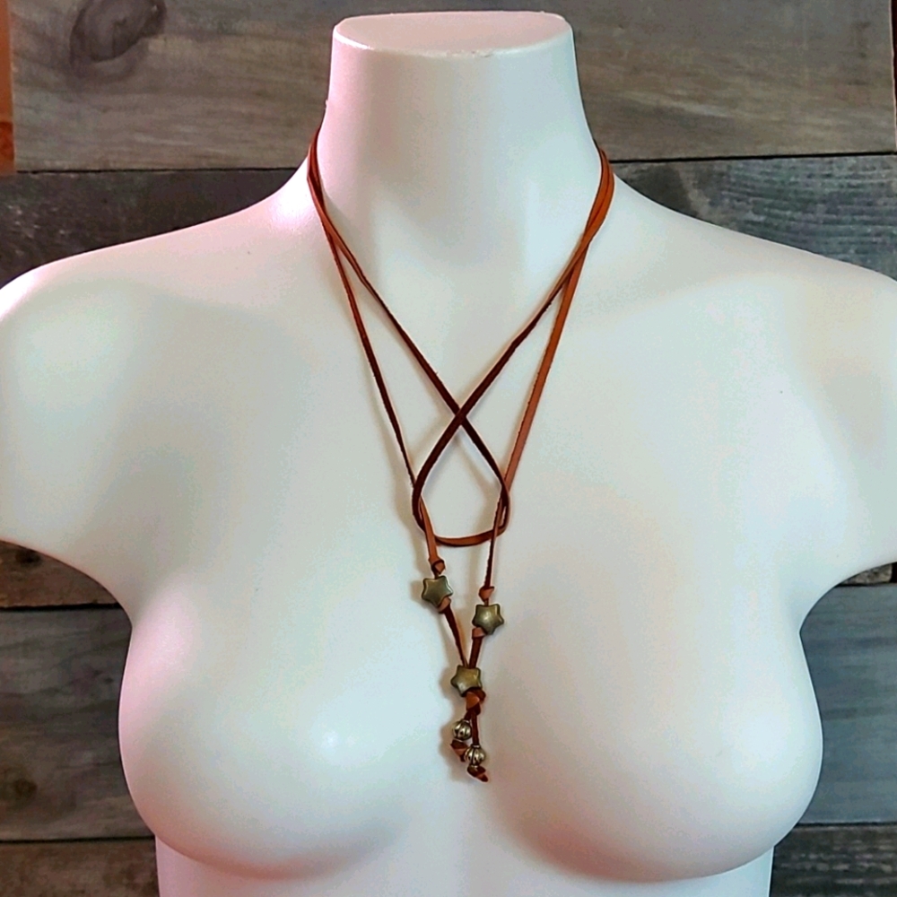 Leather necklace
